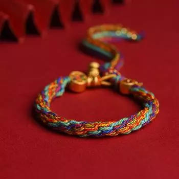 Универсальный ручной плетеный молитвенный браслет для женщин и мужчин, мини-тибетские буддийские браслеты с мантрами для медитации, ювелирные изделия, аксессуары, подарки 1pc