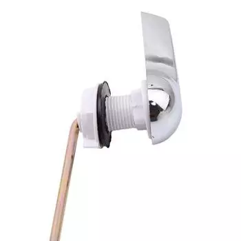 Универсальный рычаг смыва бачка унитаза с хромированной отделкой и металлической гайкой подходит для большинства унитазов