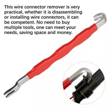 Универсальный съемник, съемник, инструмент для снятия автомобильных аксессуаров, 1 шт., электрический разъем, разделитель для большинства транспортных средств, автомобильный красный