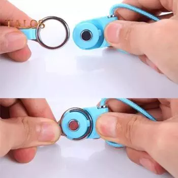 Универсальный съемный чехол для мобильного телефона Spader, ремешок на палец, подвесная веревка на шею чёрный