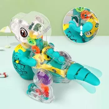 Универсальный шагающий динозавр качающаяся рука развлечения легкая смешная креативная детская светящаяся игрушка для помещений
