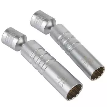 Универсальный шарнир с тонкой стенкой и магнитным 14 мм 16 мм свечным ключом 12 угловой гибкий торцевой ключ инструмент для ремонта автомобиля