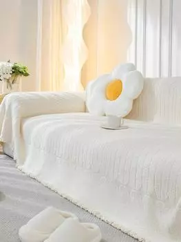 Универсальный шениловый чехол на диван, полотенце для дивана, пылезащитный чехол на подушку дивана, защитный чехол от царапин кошек, одеяло для дивана, ковер 180x130cm