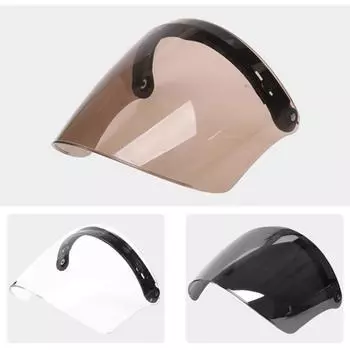 Универсальный шлем Bubble Visor Shield 3-Snap Helmet для Peak Lens без запаха Retro прозрачный