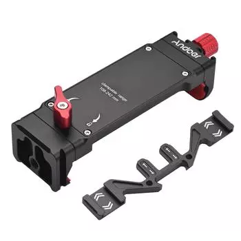 Универсальный штатив Andoer для планшета, держатель для планшета из алюминиевого сплава, регулируемая ширина зажима 108-242 мм чёрный