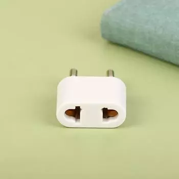 Универсальный штекер США-ЕС с 2 входными контактами для путешествий из США в Европу, адаптер для розетки переменного тока, преобразователь 3.1*1.3*4.4cm
