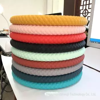 Универсальный силиконовый чехол на ручку автомобиля с ромбовидным узором для Toyota, Honda, Volkswagen - подходит для всех сезонов - стильный аксессуар для интерьера. 33-40cm