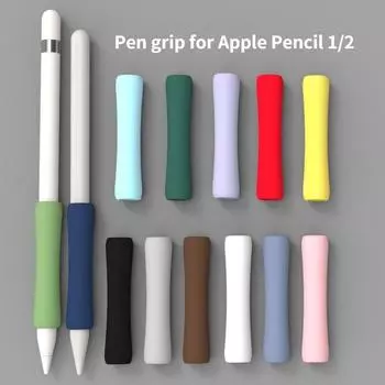 Универсальный силиконовый держатель для ручек Apple Pencil 1/2, нескользящий чехол, защитный регулируемый чехол, аксессуары для планшетов и компьютеров