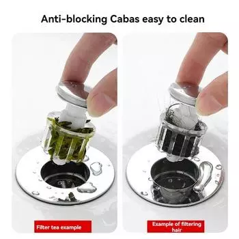 Универсальный сливной фильтр для раковины, сливной фильтр для раковины, фильтр для кухонной ванны, пробка для душа, инструмент для ванной комнаты серебряный