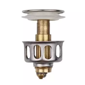 Универсальный сливной фильтр для умывальника 2 в 1, сливная пробка для душа, напольная раковина, туалетный столик, аксессуары для ванной комнаты серебряный