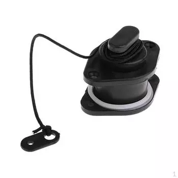 Универсальный сливной клапан шпигата для надувной лодки каяк Dinghy Marine - черный, 24 мм