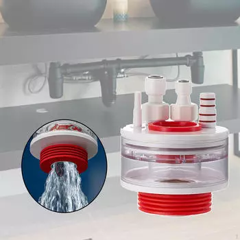 Универсальный сливной соединитель для кухонной мойки — простая установка для нескольких портов