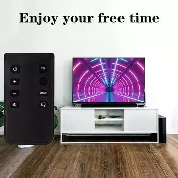 Универсальный сменный пульт дистанционного управления, совместимый с 5 10 15 Soundbar, удобный 8-кнопочный пульт дистанционного управления с быстрым откликом чёрный