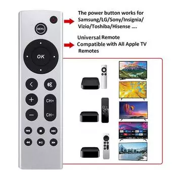 Универсальный сменный пульт дистанционного управления для Apple TV 4K/Hd A2169 A1842 A1625 A1427 без голоса