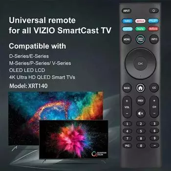 Универсальный сменный пульт XRT140 для VIZIO All LCD LED HDTV HD UHD HDR 4K Smart TV, OLED PMV Series Television, OLED55-H1