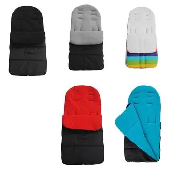 Универсальный спальный мешок для коляски, многофункциональный чехол, одеяло для коляски, водостойкий и ветрозащитный зимний уличный носимый спальный мешок One Size чёрный