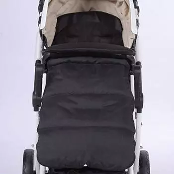 Универсальный спальный мешок для коляски, многофункциональный чехол, одеяло для коляски, водонепроницаемый и ветрозащитный зимний спальный мешок, пригодный для ношения на открытом воздухе 86*40cm чёрный
