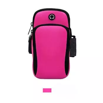Универсальный спортивный чехол для телефона с повязкой на руку, держатель для телефона на руку, спортивная мобильная сумка для iPhone, Xiaomi, Huawei Under розовый