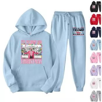 Универсальный спортивный костюм с капюшоном, спортивный костюм унисекс из двух частей, комплект из толстовки с капюшоном и спортивных штанов с длинным рукавом XXXL