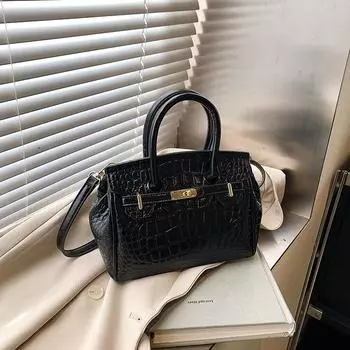 Универсальный стиль, популярная личность, повседневная женская сумка, трендовый нишевый дизайн с крокодиловым узором, сумка-мессенджер