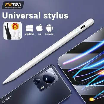 Универсальный стилус для Android IOS Tablet Mobile IPad Apple Pencil 1 2 для Samsung Huawei Phone Xiaomi Lenovo емкостный стилус