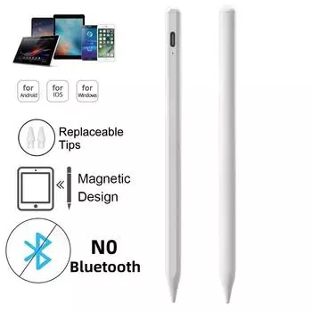 Универсальный стилус для Android IOS Touch Pen для iPad Apple Pencil для Huawei Lenovo Phone Xiaomi Samsung Tablet Touch Pen белый