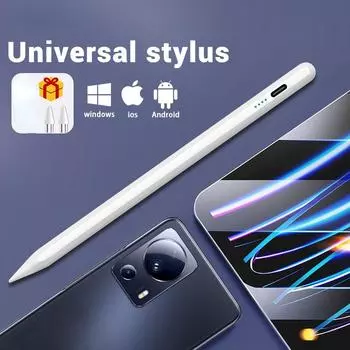 Универсальный стилус для Android IOS Windows Tablet Mobile для iPad Apple Pencil 1 2 для Samsung Huawei Phone Xiaomi емкостный стилус белый