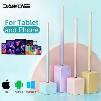 Универсальный стилус для iPad iPhone Lenovo Xiaomi Samsung Huawei Android IOS планшет для рисования умный карандаш сенсорный стилус белый