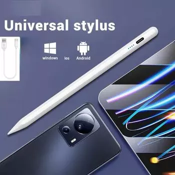 Универсальный стилус для планшетов, мобильных телефонов, сенсорная ручка для iPad, Apple Pencil для телефонов Huawei, Lenovo, Samsung, Xiaomi, стилус белый