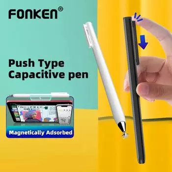 Универсальный стилус Fonken, сенсорный экран, магнитная емкостная ручка для планшетов Android iOS белый