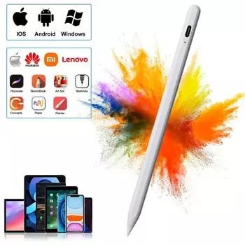 Универсальный стилус YurKem для Android IOS Windows Touch Pen для iPad iphone карандаш для Huawei Lenovo Samsung Phone Xiaomi Tablet Pen белый