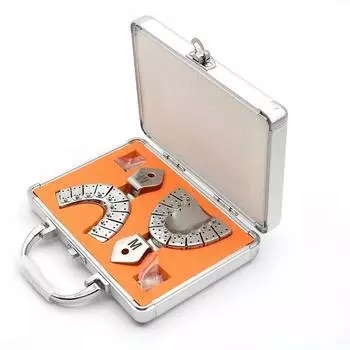 Универсальный стоматологический слепочный лоток из нержавеющей стали. Регулируемый автоклавируемый лоток для держателя зубов для точных стоматологических работ. Размер L/M/S. S