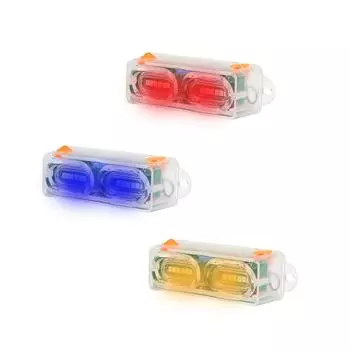 Универсальный стробоскопический свет на солнечной энергии для мотоциклов, скутеров синий