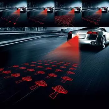 Универсальный светодиодный автомобильный мотоцикл лазерный противотуманный фонарь задний фонарь для предотвращения столкновений авто мото тормозной парковочный сигнал предупреждающие лампы автомобильные фары