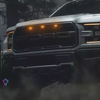 Универсальный светодиодный фонарь RGB для решетки, передний фонарь для решетки, дневной ходовой свет, управление через приложение, лампа для решетки багажника внедорожника, артикул 3pcs