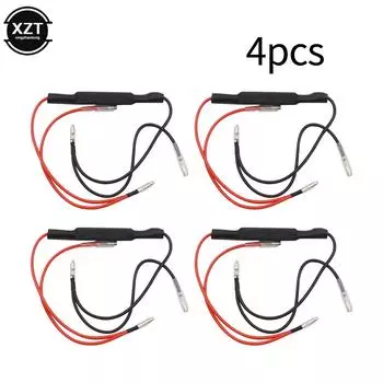 Универсальный светодиодный индикатор поворота мотоцикла 12 В, адаптер резистора, решение не мигает или мигает быстро