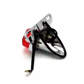 Универсальный светодиодный задний фонарь для мотоцикла, мини-фонарь для номерного знака, 12 В, мини-задний фонарь чёрный