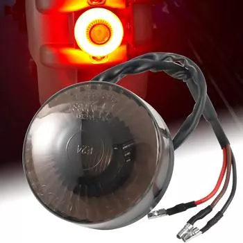 Универсальный светодиодный задний стоп-сигнал 12 В задний стоп-сигнал для Honda Cafe Racer Chopper Bobber ATV UTV круглый высокий низкий красный задний фонарь E24