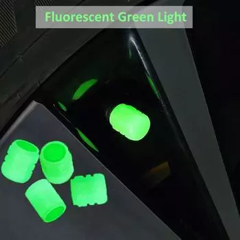 Универсальный светящийся колпачок вентиля шины Пластик ABS пылезащитные шины аксессуары чехлы для стержней шин применение автомобиль мотоцикл велосипед