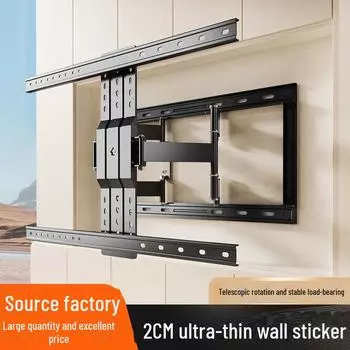 Универсальный телескопический вращающийся настенный кронштейн для телевизора со встроенной полкой для экранов 32–100 дюймов [Universal for 32-65 inches]