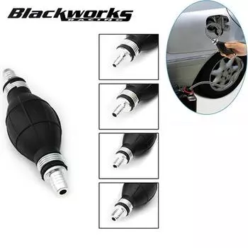 Универсальный топливный насос 12/10/8/6 мм, ручной насос для перекачки жидкого масла, бензиновый, дизельный, ручной насос для заливки топлива, для автомобиля, морского, подвесного двигателя чёрный