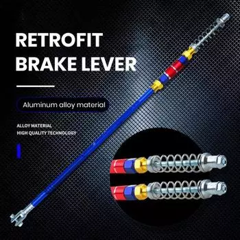 Универсальный тормозной рычаг мотоцикла из алюминиевого сплава, коррозионностойкая модификация тормозной тяги мотоцикла золотистый