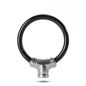 Универсальный тросовый замок для велосипеда из АБС-пластика и цинкового сплава, черный, синий, зеленый, противоугонный, цепь для безопасности велосипеда, навесной замок для мотоцикла, велосипед чёрный