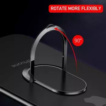 Универсальный ультратонкий держатель для кольца на палец для iPhone 11, гибкая магнитная подставка для телефона в машину, держатель для Xiaomi mi 8 Huawei красный