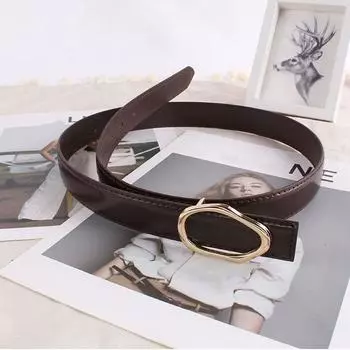 Универсальный универсальный ремень для женщин из искусственной кожи, корейский поясной ремень, женский пояс, аксессуары для ремня Coffee gold