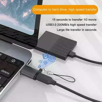 Универсальный USB-адаптер для передачи данных, сверхскоростная быстрая синхронизация, зарядка, защита от помех, широкая совместимость с TYPE-C до