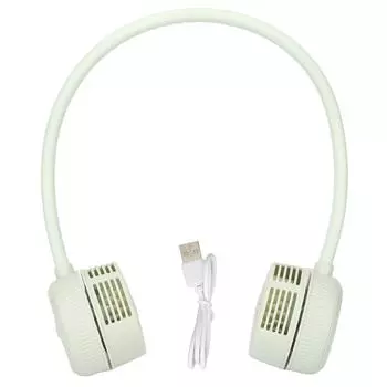 Универсальный вентилятор на шею с шлангом, 3 уровня регулировки, USB-зарядка, без помощи рук, без лопастей, вентилятор на шею для