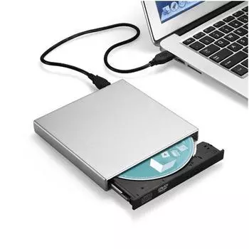 Универсальный внешний оптический привод CD DVD Портативный USB 2.0 внешний оптический привод DVD для компьютера ноутбука белый