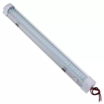 Универсальный внутренний светильник для автомобиля, 72 светодиодных ленты, 12 В-80 В, для грузовика, автобуса, каравана, лампа для чтения, освещение для кабины, переключатель ВКЛ/ВЫКЛ 330*35*33mm белый