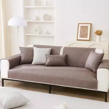 Универсальный водонепроницаемый чехол для дивана Four Seasons, арочный коврик для дивана, технология, ткань, нескользящие однотонные чехлы для диванов, защитные чехлы 70x70cm 1pcs